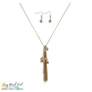 Elephant Tassel Necklace